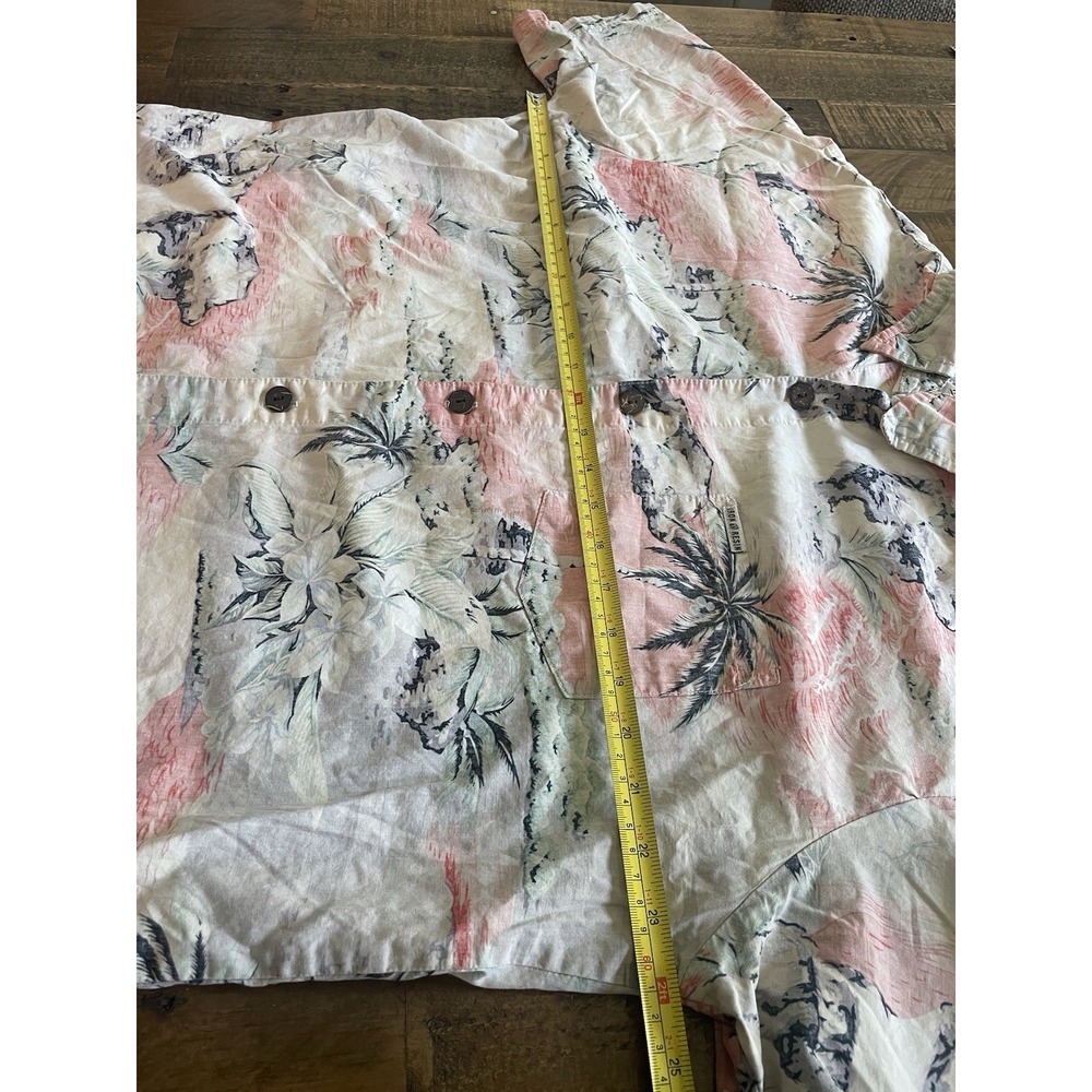 Iron & Resin Shirt Mens XL Hawaiian Tropical Button Down Beach Casual - Picture 7 of 8
